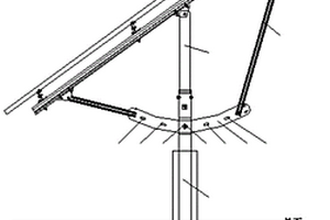 单柱式角度可调的太阳能光伏支架及其调节方法