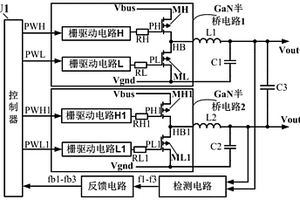 高效率高功率密度GaN全桥逆变器模块