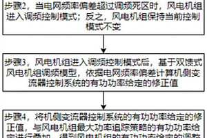 提高双馈式风电机组调频能力的控制方法及系统