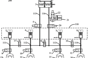 汽车的分布式制动系统、汽车及其控制方法