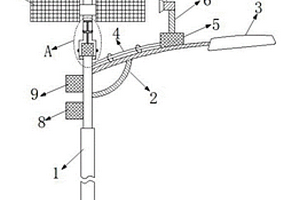 自清洁式风光互补供电的路灯装置