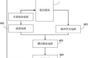 车载电池电源稳压电路及新能源汽车充电插座