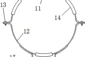 用于固定新能源客车中储气筒的抱箍