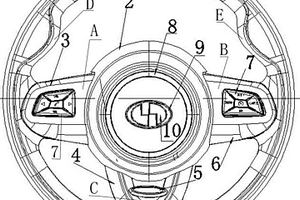 新能源汽车多功能方向盘总成