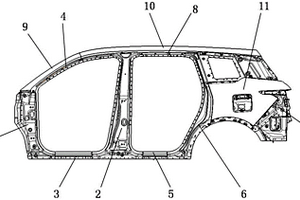 新能源汽车侧围外板结构