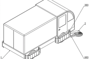 用于新能源扫路车的防台阶死角碰撞机构