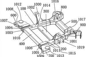 新能源汽车轻量化碰撞吸能铝合金副车架