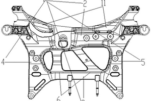新能源汽车的轻量低压一体铸造前副车架