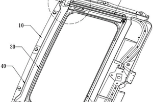 新能源汽车的平滑防堵汽车天窗钢架