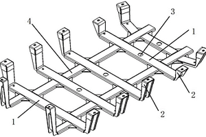 用于固定新能源汽车电池包的桁架式支架