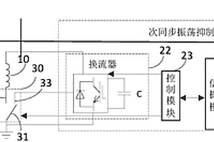 次同步振荡抑制装置及新能源输电系统