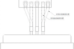 新能源汽车扁铜线电机三相线出线结构