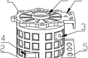新能源汽车水冷式电机机壳