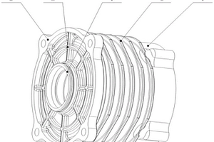 新能源汽车用的新型结构的电机外壳