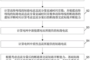 电网母线的断路器开断能力校验方法