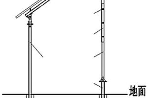 双柱式角度可调的太阳能光伏支架及其调节方法