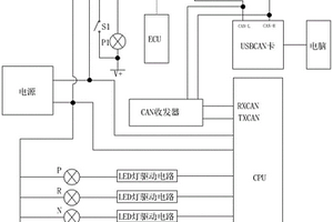 汽车挡位传感器控制板测试工装