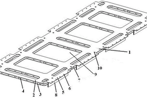 用于镁合金换电箱架体的双层托盘