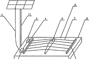 带太阳能光伏发电系统向音乐传感器供电的弦琴