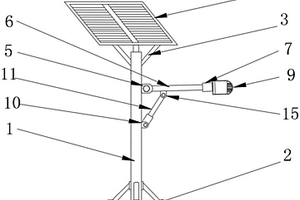 可调照射角度的太阳能LED路灯