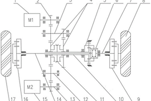带轮边减速器双电机电驱动桥