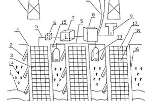 沿海滩涂高架桥式太阳能电站供电装置