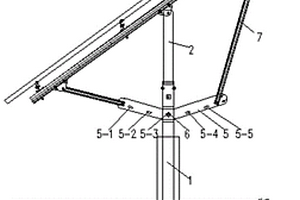 单柱式角度可调的太阳能光伏支架