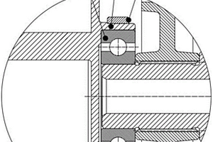 减少轴承与壳体热膨胀后间隙的结构