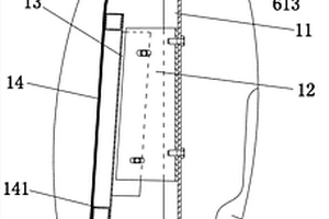 客车顶上电池舱的防水式滑移舱门结构