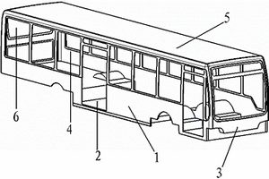 分片式复合材料客车车身
