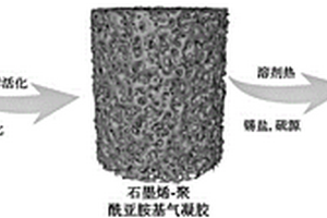 硫化锡纳米颗粒/石墨烯-聚酰亚胺基碳气凝胶复合材料及其制备方法