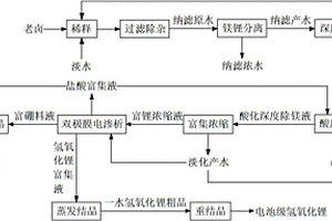 基于膜分离耦合法的电池级氢氧化锂制备方法