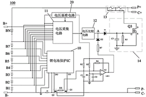 具有过热保护的锂电池保护电路