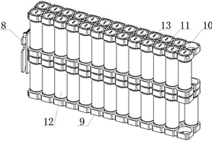 锂电池组装的PACK内壳结构