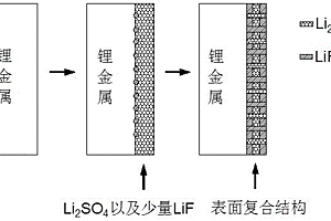 气液混合处理锂金属表面的方法及锂金属电池