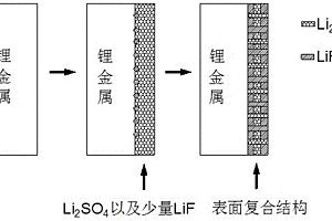 混合气体分级改性锂金属表面的方法及锂金属电池
