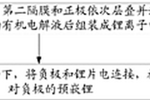 锂离子电容器负极预嵌锂的方法