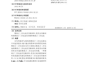 锂离子二次电池用负极材料、使用该负极材料的锂离子二次电池用负极和锂离子二次电池