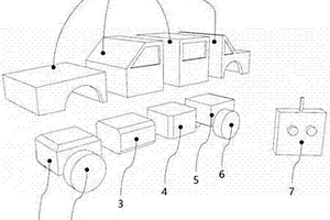 可自由组装的模块化模拟驾驶玩具系统