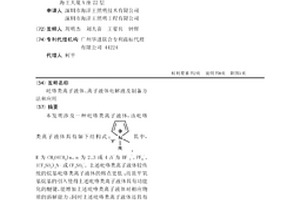 吡咯类离子液体、离子液体电解液及制备方法和应用