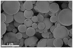 具有开口的空心球形颗粒负极材料及其制备方法和应用
