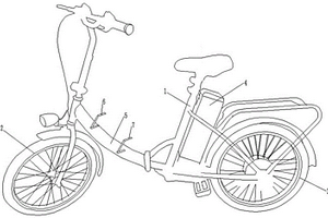 带有备用电池的电动自行车