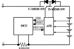 应用微机电系统MEMS开关的电池组保护电路