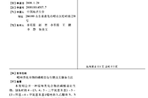 噁唑类化合物的磷酸盐衍生物及其制备方法