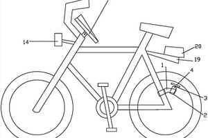 自行车便携式自发电电源装置及电控系统