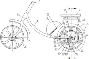 车座旋转式电动自行车的脚蹬式速度调节装置