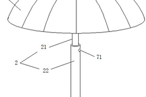 折叠照明雨伞