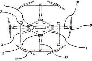 折叠式六旋翼无人机