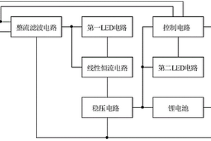 具有应急照明功能的线性恒流LED灯电路