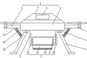 自主收放式挂幅旋翼无人机